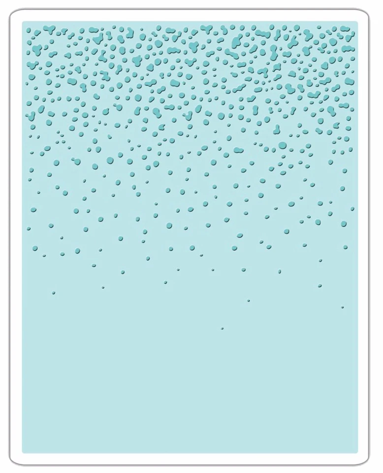 NEW Retired Sizzix Snowfall-Speckles Embossing folder #661008 MSRP $12.99 Holtz - Image 1 of 3