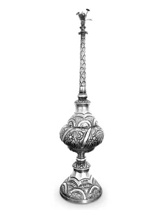 Solid Silver Repousse Rose Water Sprinkler, Middle Eastern & India, 19th Century - Picture 1 of 11