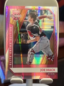 Panini Elite Edizione Extra 2021 Pink Foil Joe Mack 31 Miami Marlins - Foto 1 di 2