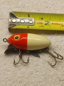 Esca da pesca Clark Water Scout vintage 2" corpo in legno esca a manovella - Foto 1 di 5