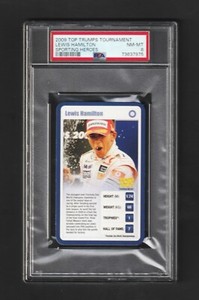 2009 Top Trumps LEWIS HAMILTON RC ~ Sporting Heroes ~ Sharp PSA 8 ~ F1 Legend!