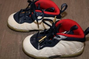 NIKE LITTLE POSITE ONE TD OLYMPICS TODDLER SHOES 723947-403 SIZE 6C 2016 RARE - Picture 1 of 10