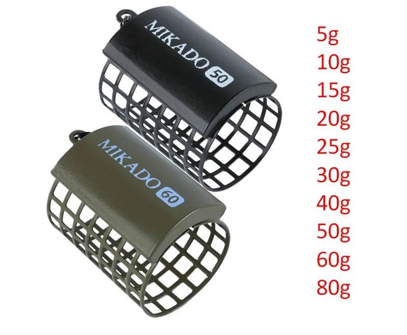 Mikado Feeder Korb Metall Futterkorb rund offen bleifreies Gewicht schwarz/olive - Bild 1 von 1