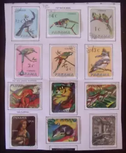 Panama Stamps 1967 Birds and Animals  Lot#910  clear mounted - Picture 1 of 3