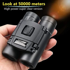 50000M Telescope Professional Binoculars 200x25 Portable Binoculars High Zoom - Imagen 1 de 1