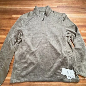 PGA TOUR Men's Two-Tone Quarter-Zip Golf Pullover green small - Picture 1 of 17