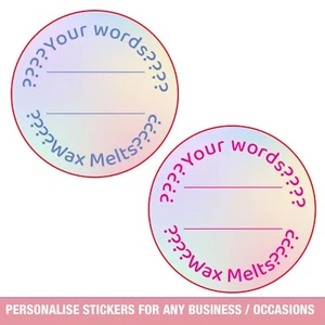 140 x VALUE PACK Personalised Wax Melt Labels Candle stickers Safety Warning 759 - Picture 1 of 8