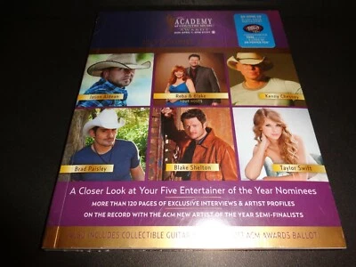 47th ACM AWARDS-2012 Nominee Spotlight-Collectible magazine w/magnet,20 songs-CD - Image 1 of 4