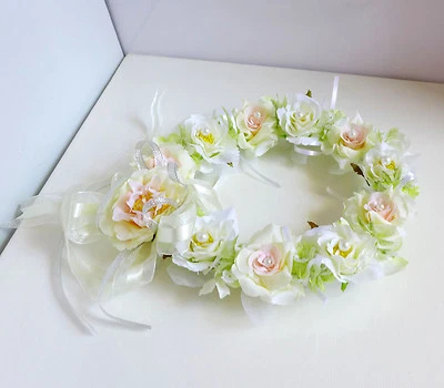 Bridal Garland Artificial Silk Flower Wedding Hanging Wall Decora - Image 1 of 4