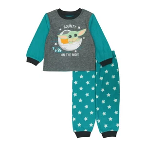 Star Wars The Mandalorian Grogu The Child Baby Yoda Toddler Boy Pajama Set - Picture 1 of 3