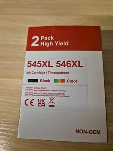PG545XL Black CL546XL Colour CANON REFILLED Genuine Ink Cartridges - Picture 1 of 5