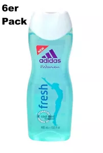 (14,56 €/L) Adidas donna gel doccia fresco nuovo nuovo 6x400 ml - Foto 1 di 1