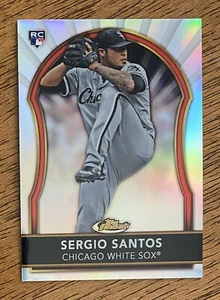 2011 Topps Finest Refractor /549 SERGIO SANTOS RC #61 White Sox - Picture 1 of 2