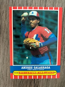 1987 Fleer Baseball All Stars #18 Andres Galarraga - Montreal Expos - Picture 1 of 2