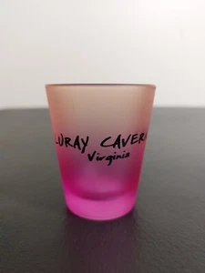 Luray Caverns Virginia Colorful Frosted Souvenir Shot Glass - Picture 1 of 5