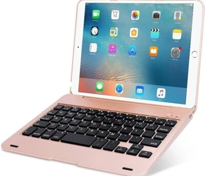 ONHI WIRELESS TABLET KEYBOARD FOR IPAD MINI 1/2/3 ROSE GOLD no usb cord  (G1) - Image 1 of 4