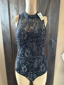 Black Lace body suit| Material Girl | Size M - Picture 1 of 4