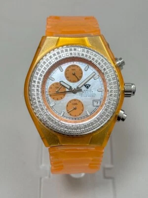 1.0CTW Aqua Master MOP Dial Stainless Steel Diamond Bezel Watch W#13 - Image 1 of 3