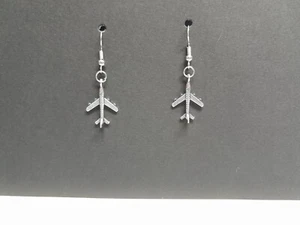 Fabulous airplane, plane, jumbo jet earrings - Picture 1 of 3