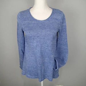 CALYPSO ST BARTH Linen Knit Sweater Top Sz xs pullover blue  - Picture 1 of 12