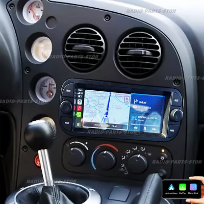 6.86" Android 13 Carplay Car Stereo Radio GPS Navi WIF For 2004-2010 Dodge Viper - Image 1 of 4