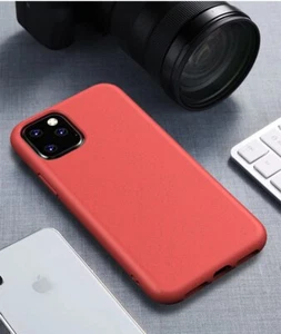 Red Biodegradable Wheat Eco Phone Case for iPhone 14 Pro and 14 Pro Max - Picture 1 of 1