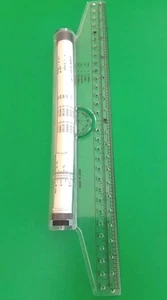 Rolling Ruler Protractor Circular Area Spherical Volume 12" Arc Measurement - Picture 1 of 2