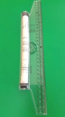 Rolling Ruler Protractor Circular Area Spherical Volume 12" Arc Measurement - Image 1 of 2