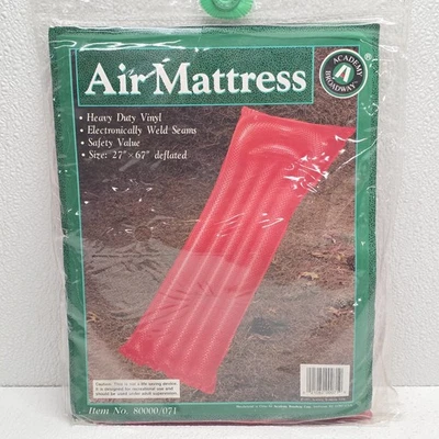 Vintage Academy Broadway Heavy Duty Vinyl Red Air Mattress No. 80000/071 - Image 1 of 4