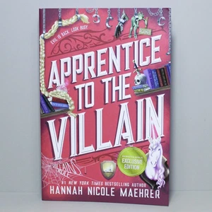 Apprentice to the Villain Hannah Maehrer B&N Exclusive Purple Edge - Unread Copy - Imagen 1 de 7