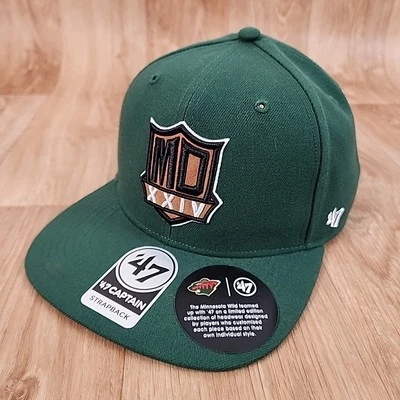 Minnesota Wild  '47 Captain Hat Trucker Green Adjustable Strapback Limited Ed  - Image 1 of 4