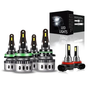 For 2013-2014 2015 Honda Accord LED Headlight High Low+Fog Light Bulbs Kit 6500K - Picture 1 of 15