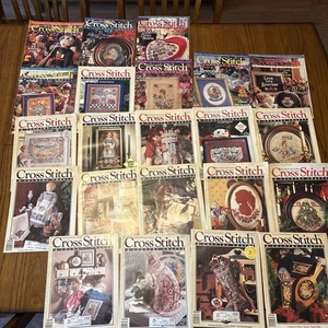 Lot Of 22 Vintage Cross Stich And Country Craft Pattern  Books. 1990-1995 - Picture 1 of 8