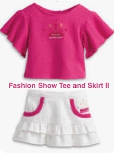 NEW! MY AMERICAN GIRL Doll Exclusive Fashion Show Tee and Skirt II - Picture 1 of 5