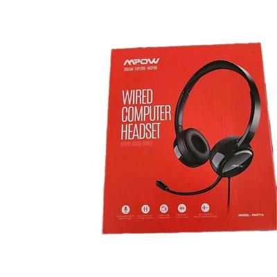 Auriculares con cable Mpow Ear-Pad - negros (MPPA071AB) nuevos con caja M POW Foto 1 de 4