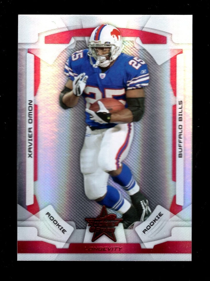 2008 ROOKIES & STARS LONGEVITY #188 XAVIER OMON RC 158/249 BILLS - Image 1 of 2