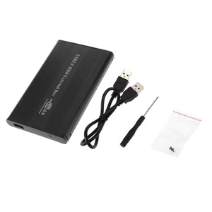 USB2.0 IDE Externes 2,5 Zoll SSD Halterungs HDD Gehäuse Laptop Shell   Schwarz - Afbeelding 1 van 6