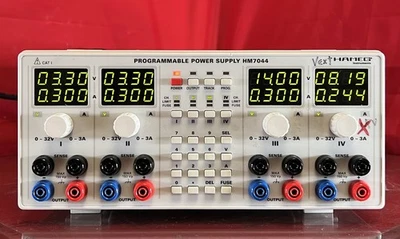 Hameg HM7044 Programmable Power Supply, 4x) 0-32V / 0-3A, GPIB, 115V, 054920020 - Image 1 of 4