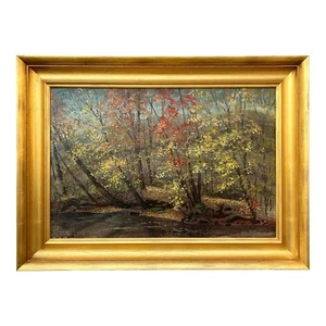 Original American Impressionist Oil Painting Fall Landscape by John McClusky - Picture 1 of 5