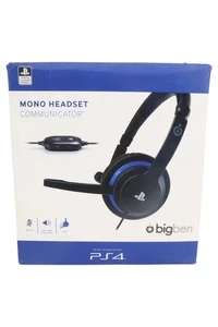 Bigben PS4 Mono Headset Communicator Schwarz Kabelgebunden Gaming - Afbeelding 1 van 4