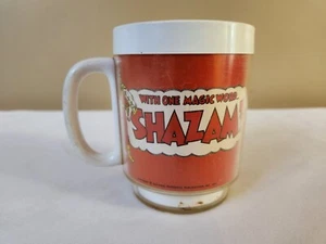 Taza Thermo Serv Shazam 1974 vintage. DC Comics, Capitana Marvel, Superhéroe RARO - Imagen 1 de 8