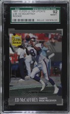 1991 Fleer Ultra Update Ed McCaffrey #U-65 SGC 92 Rookie RC