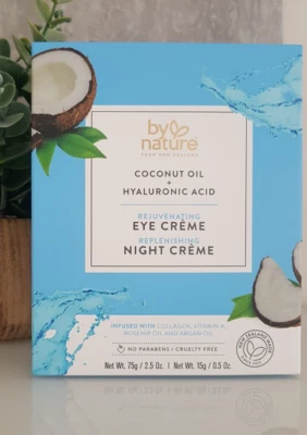 By Nature Rejuvenating Eye Creme and Replenishing Night Cream 75g + 15g - Image 1 of 3