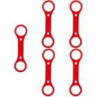 5 Pieces Red Aluminum Alloy Dual Purpose Bottom Bracket Wrench