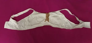 "WEISS mit BRAUNER SCHLEIFE" BH" Gr. 105C NEU - Bild 1 von 1