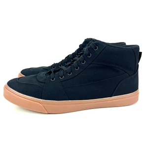 No Boundaries Men's Black Canvas High Top Shoes w/ Gum Soles Size 13 (Wide Fit) - Picture 1 of 16