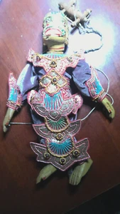 VINTAGE  12 3/4 "  MARIONETTE TIBETAN  DOLL - Picture 1 of 9