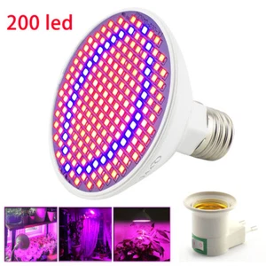 200 LED E27 Plant Grow Light lamp Bulb indoor flower Growing for Hydro veg - Picture 1 of 12