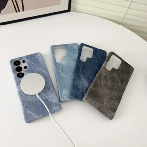 Für Samsung S25 Ultra S24 S23 Ultra ShockProof Denim Pattern Magsafe Case Hülle - Bild 1 von 16