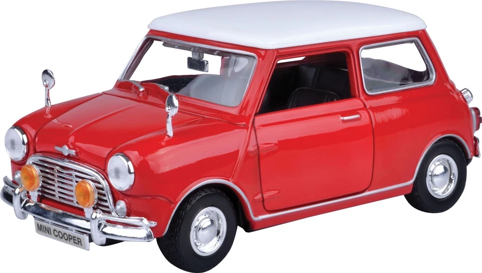 Motore Massimo 1/18 - 73113 Classico Old Mini Cooper - Rosso & Bianco - Immagine 1 di 1